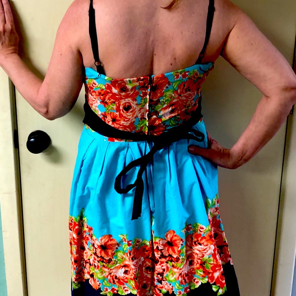 Spaghetti strapped cute spring dress